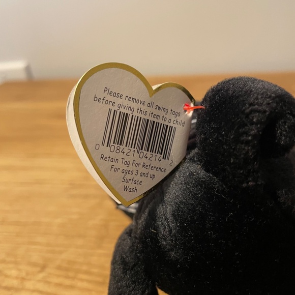 Ty Beanie Babies Luke Dog Black 1998 – New Tag Protector VINTAGE - Picture 4 of 9